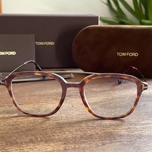 TOM FORD Men’s Blue Blocker Glasses Frames 51mm